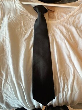 Classic Black Boy’s Clip-on Tie